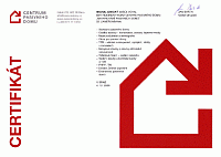 Certifikát z Centra pasivního domu pro Ing. Michala Izbického